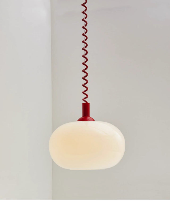 250mm Orb Glass Retractable Pendant