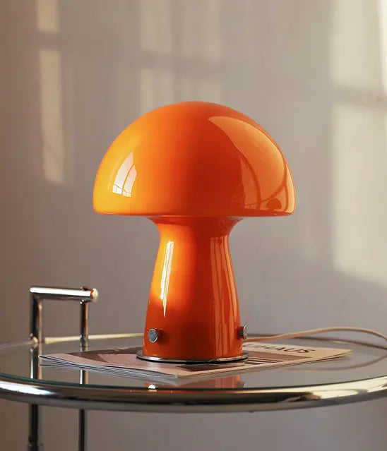 MP Bauhaus Style Glass Mushroom Table Lamp