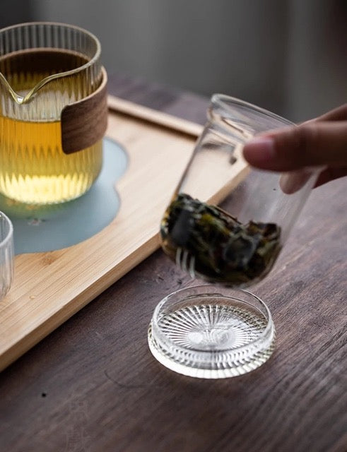 Kaori | Portable Glass Tea Set - One Pot Two Cups