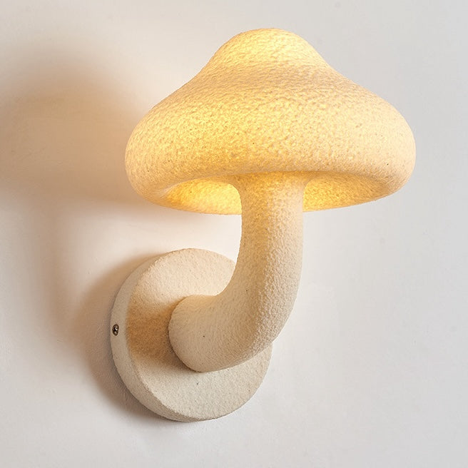 Mushroom Wabi-Sabi Style Resin Sconce