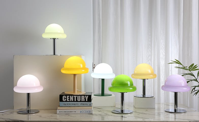 Mr Hat Mushroom Glass table lamp