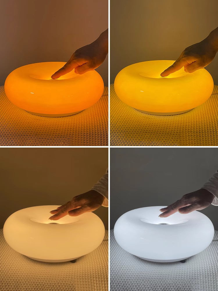 Varma LED Table / Wall Donut Lamp - Amber