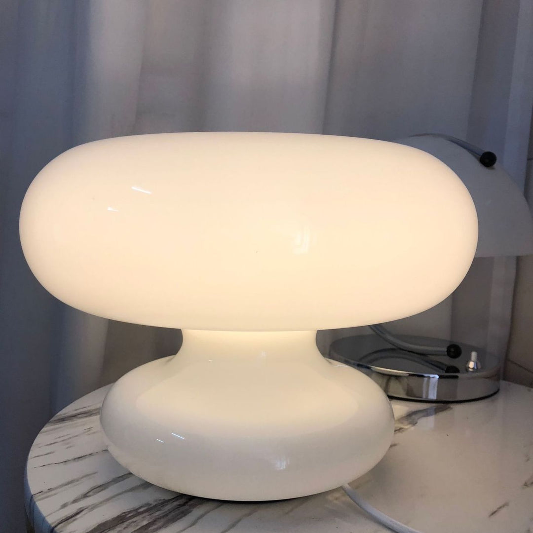 Donut Glass Mushroom Table Lamp - Plug in