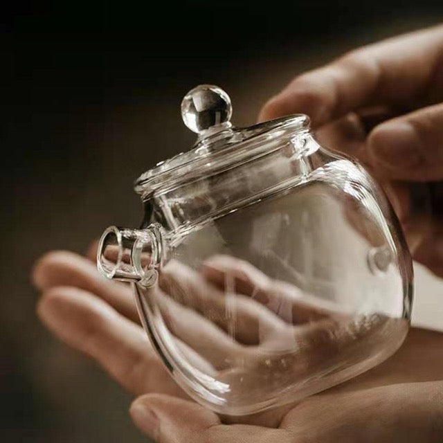 Naoko | Transparent Glass Miniature Teapot - 120ml