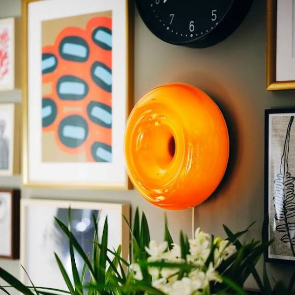 Varma LED Table / Wall Donut Lamp - Amber