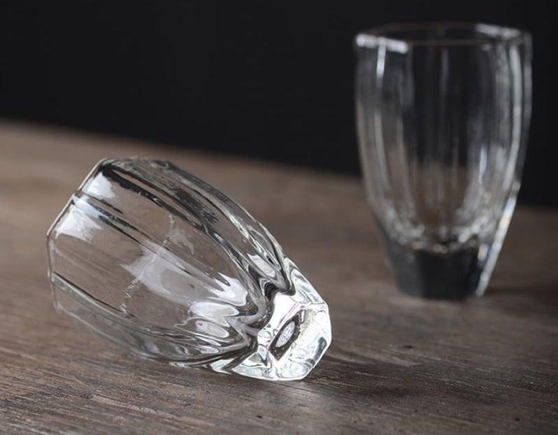 Japanese High Temperature Resistant Diamond-shaped Small Glass Tea Cup - 6 pcs - www.zawearystocks.com