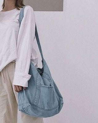 KIER Denim Hobo Bag | Shoulder Bag | Tote Bag