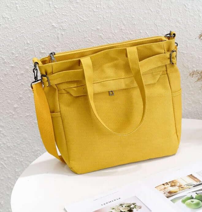 Functional Canvas Tote Bag | Handbag | Crossbody Bag | Shoulder Bag - www.zawearystocks.com