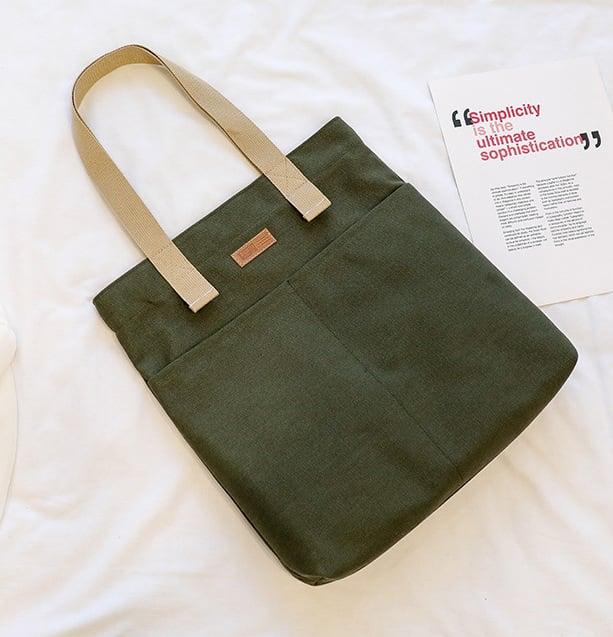 Classic Canvas Tote Bag | Shoulder Bag - www.zawearystocks.com