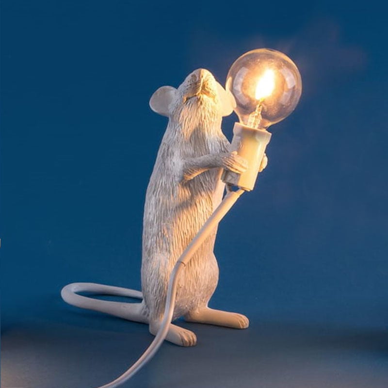 Resin Mouse Decorative Lamp