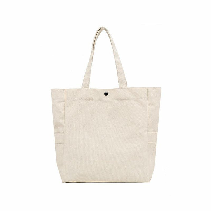 Solid Color Simple Canvas Tote Bag | Shoulder Bag - www.zawearystocks.com