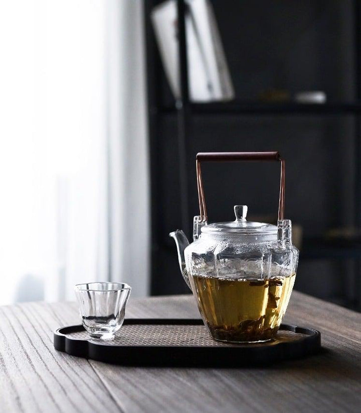 Japanese-style Heat-resistant Glass Handmade Hammer Pattern Small Teapot - www.zawearystocks.com