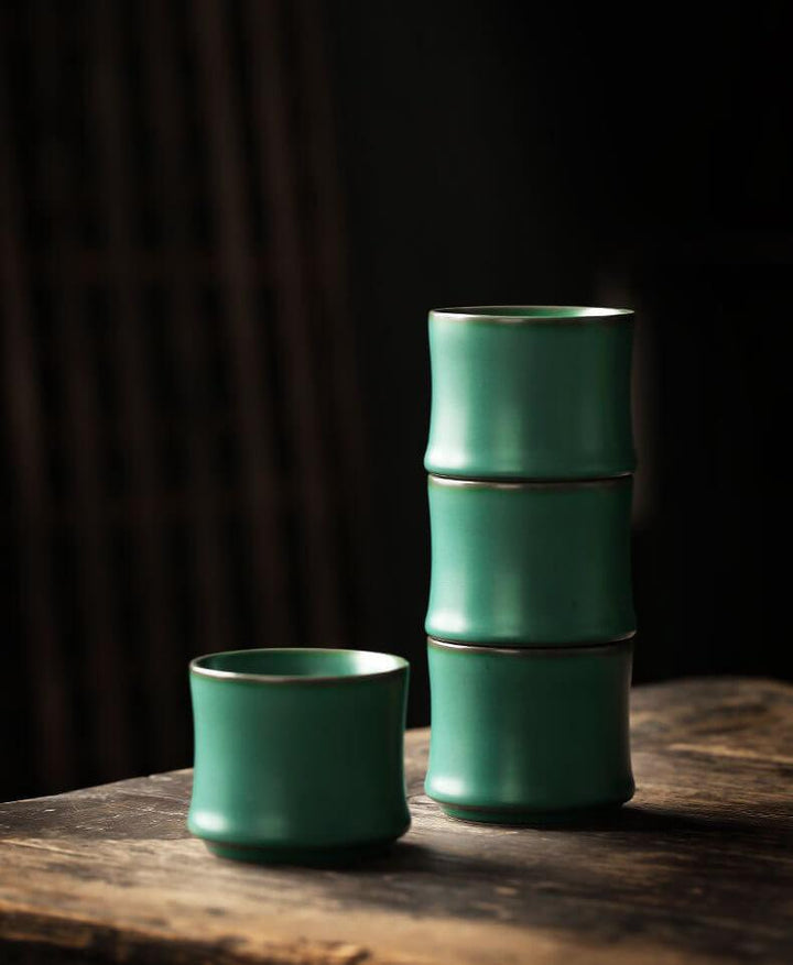 Japanese Ceramic Tea Cup | Ceramic Bamboo Cup - www.zawearystocks.com