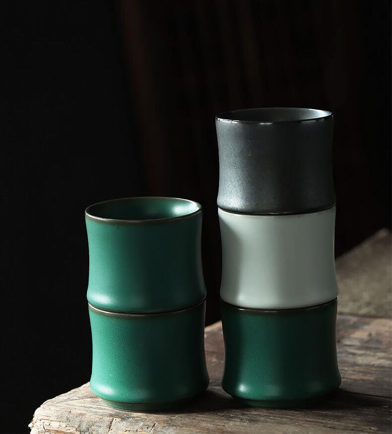 Japanese Ceramic Tea Cup | Ceramic Bamboo Cup - www.zawearystocks.com