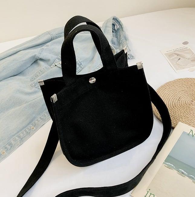 Canvas Square Tote Bag | Handbag | Crossbody Bag | Lunch Boxes Bag - www.zawearystocks.com