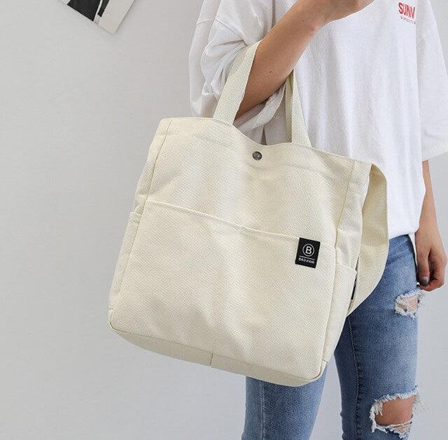 Wide Shoulder Straps Canvas Tote Bag | Handbag | Crossbody Bag | Shoulder Bag - www.zawearystocks.com