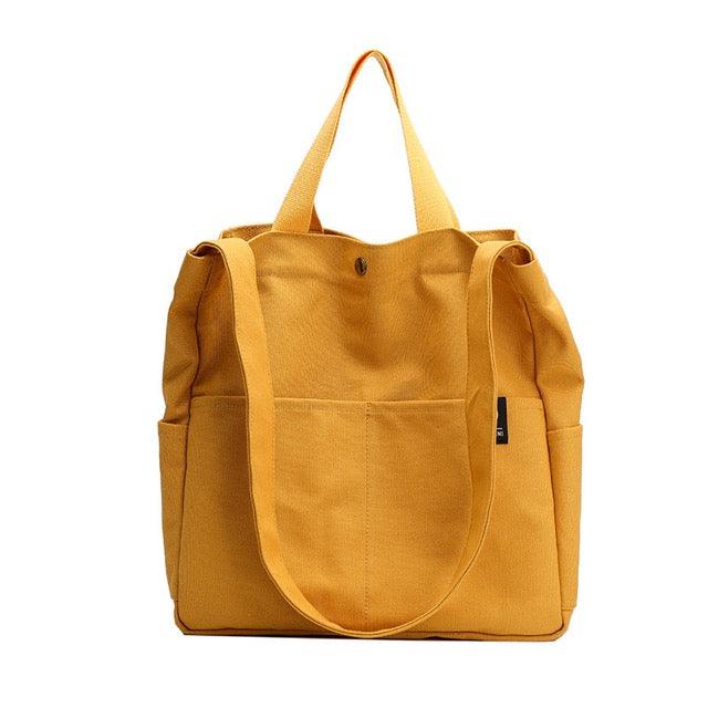 Wide Shoulder Straps Canvas Tote Bag | Handbag | Crossbody Bag | Shoulder Bag - www.zawearystocks.com
