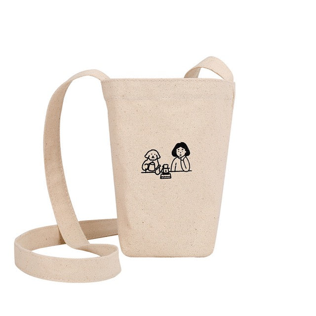 Beverage Canvas Carrying Bag | Crossbody Bag