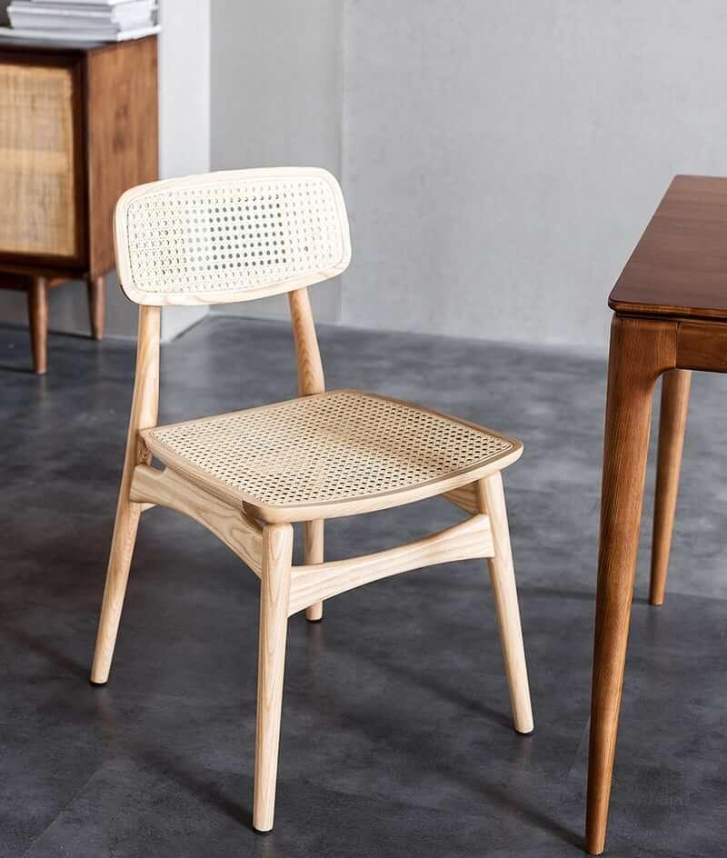 Oni - Ash Wood & Indonesian Water Vine Dining Chair | Reading Chair