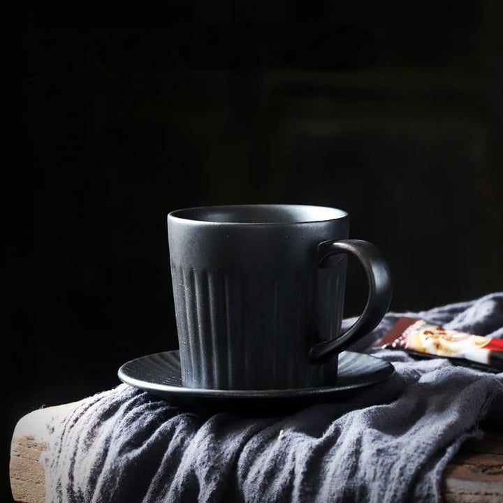 Ceramic Classic Coffee Cup & Saucer Set | Gourd Mug Set - www.zawearystocks.com