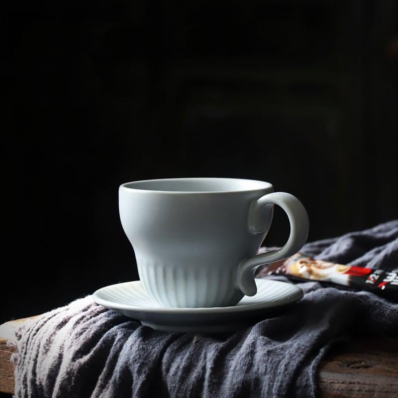 Ceramic Gourd Coffee Cup & Saucer Set | Gourd Mug Set - www.zawearystocks.com