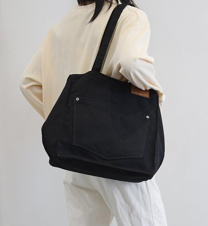 Functional Drawstring Canvas Tote Bag | Shoulder Bag | Hobo Bag - www.zawearystocks.com