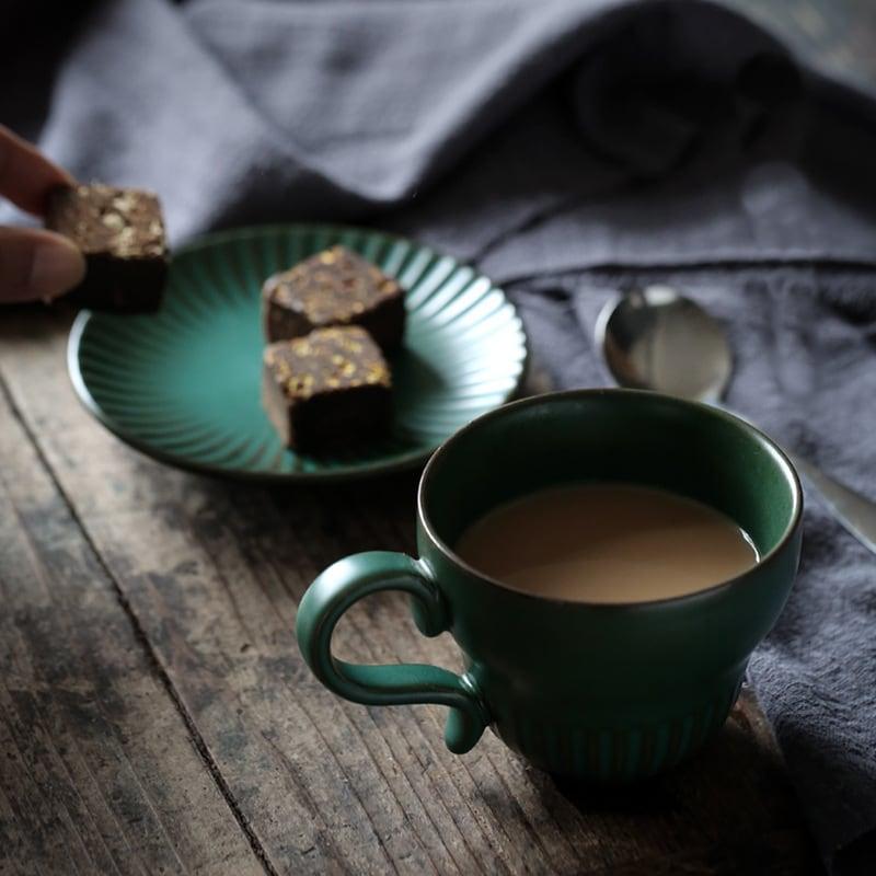 Ceramic Gourd Coffee Cup & Saucer Set | Gourd Mug Set - www.zawearystocks.com