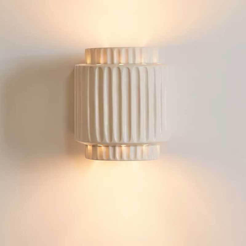 Genji Cream Cake |  Wabi-Sabi Style Resin Sconce