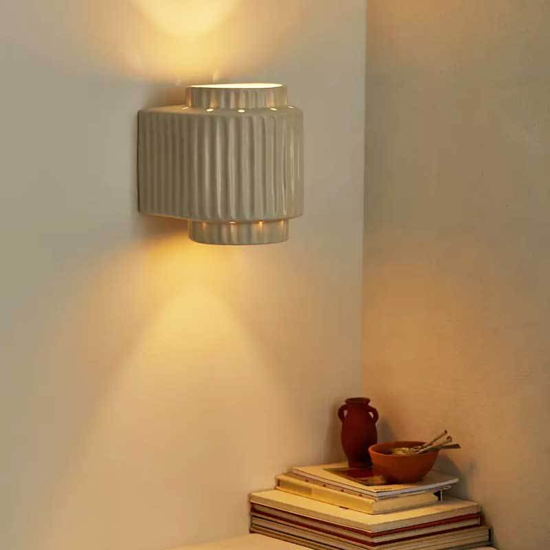 Genji Cream Cake |  Wabi-Sabi Style Resin Sconce