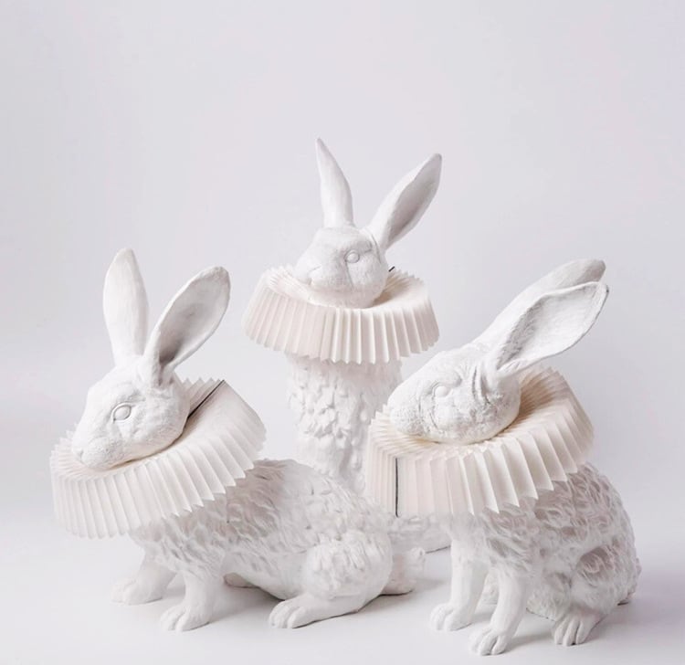 Resin Rabbit Decorative Table Lamp