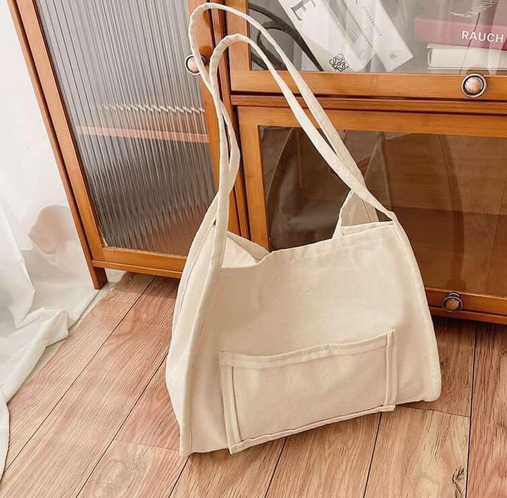 Oversize Functional Canvas Tote Bag | Shoulder Bag | Hobo Bag - www.zawearystocks.com