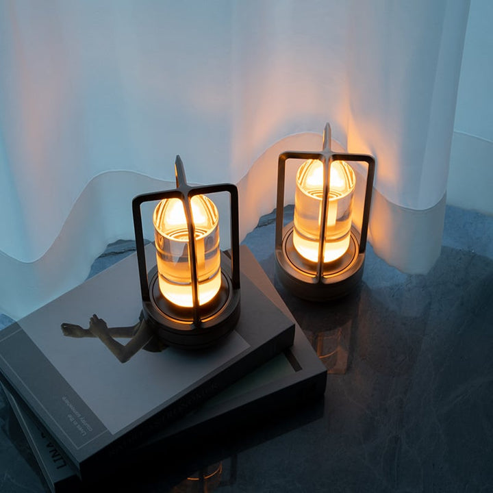 Japanese Ambient Lantern - Cordless Crystal Table Lamp