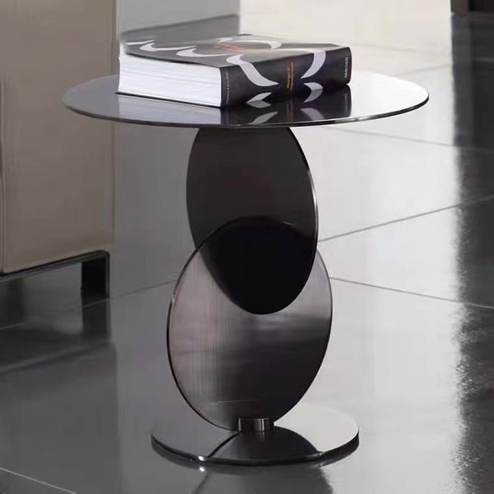 Elijah - Stainless Steel Geometric Side Table