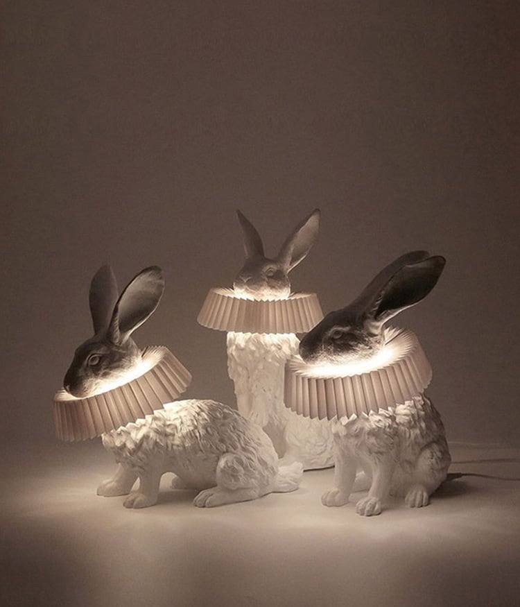 Resin Rabbit Decorative Table Lamp