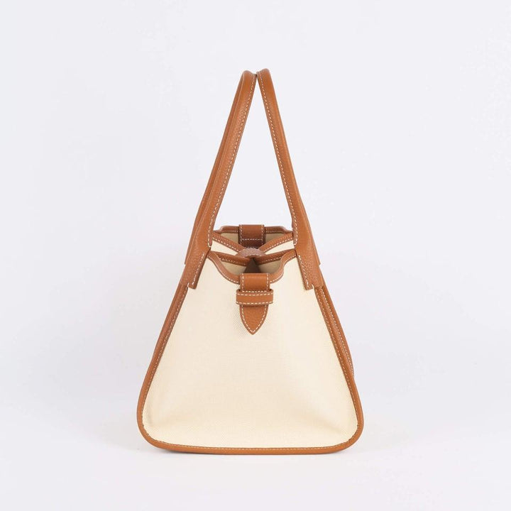 Classic Large Brown Two-handed Canvas Square Swing Bag - Wings Bag | ShoulderBag | Handbag - www.zawearystocks.com