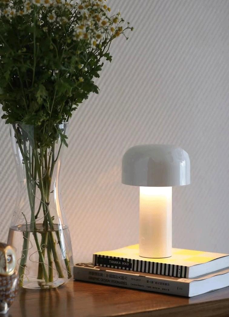 USB Rechargeable LED Bellhop Table Lamp | Mushroom Desk Lamp - www.zawearystocks.com