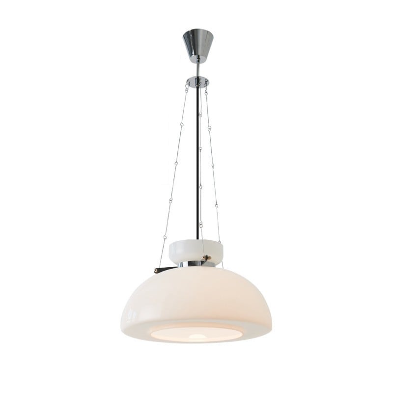 ADITI | 400mm Milk White Glass Pendant Light