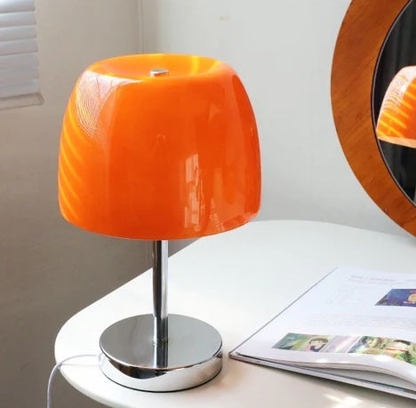 MP Lumiere Glass Table Lamp - Round Base