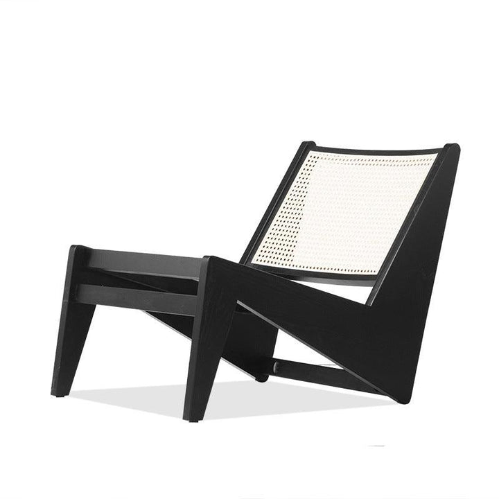 Akai Rika - Cherry Wooden & Rattan Lounge Chair - www.zawearystocks.com