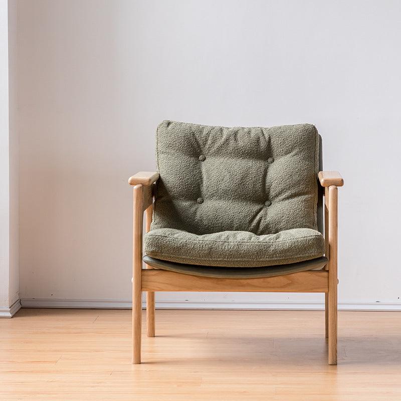 Azami - Solid Ash Wood & Cotton + Linen Armchair ｜ Reading Chair - www.zawearystocks.com