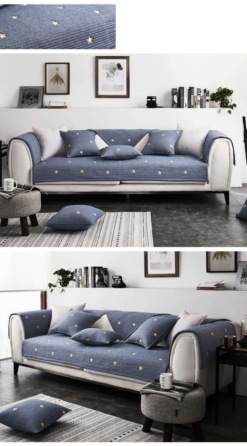 AFRA - Cotton Covers for Sofa & Cushion | Free Combination Sofa & Cushion Covers