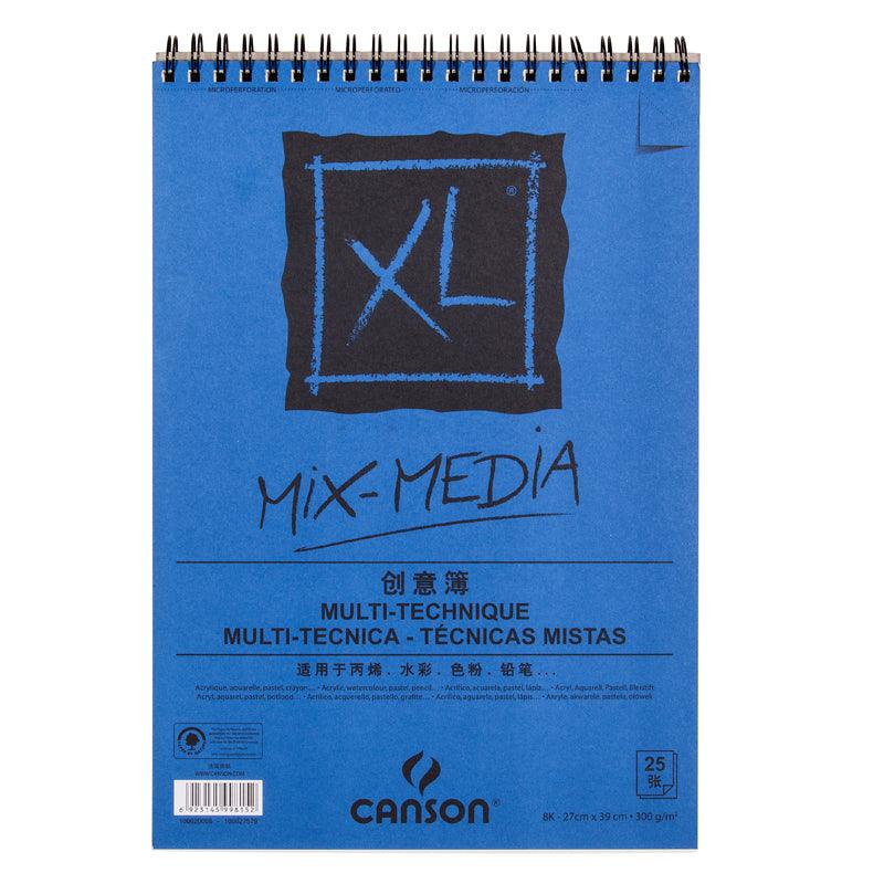 Canson XL Mix Media Pads, 25 Sheets - 300 gsm (140 lb) - www.zawearystocks.com