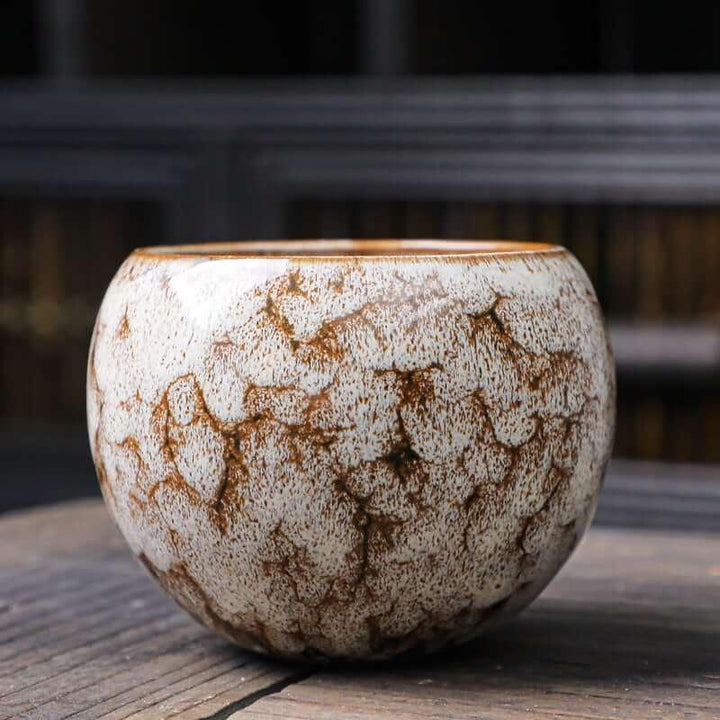 Colorful Cellar Glaze Chinese Tea Cup | Ceramic Dragon Egg Cup - www.zawearystocks.com