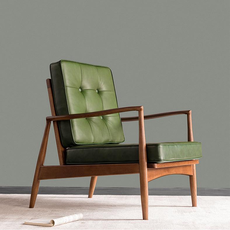 Danmer - Solid Ash Wood & Leather Armchair ｜ Reading Chair - www.zawearystocks.com