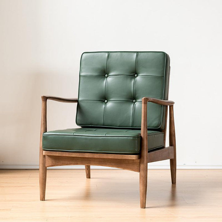 Danmer - Solid Ash Wood & Leather Armchair ｜ Reading Chair - www.zawearystocks.com