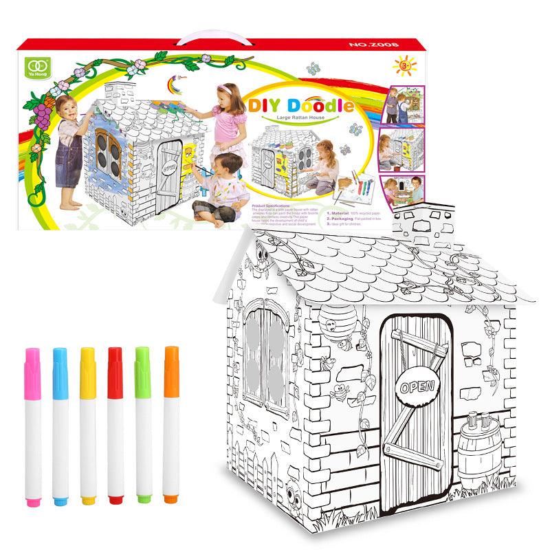 DIY Doodle Paper Creative Infinite House - www.zawearystocks.com