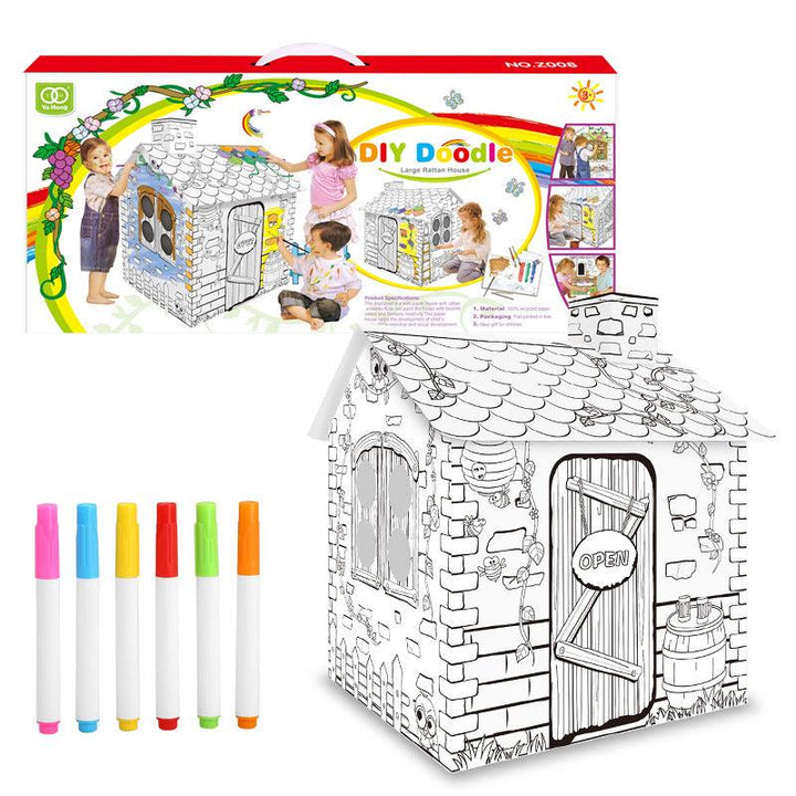 DIY Doodle Paper Creative Infinite House - www.zawearystocks.com