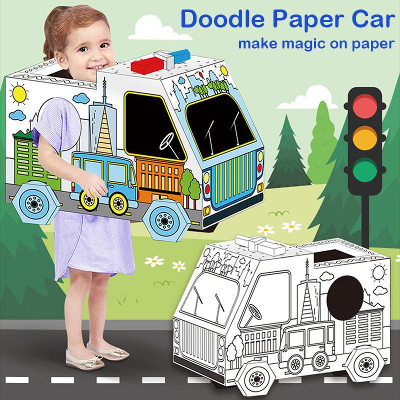 Doodle Paper Car - www.zawearystocks.com