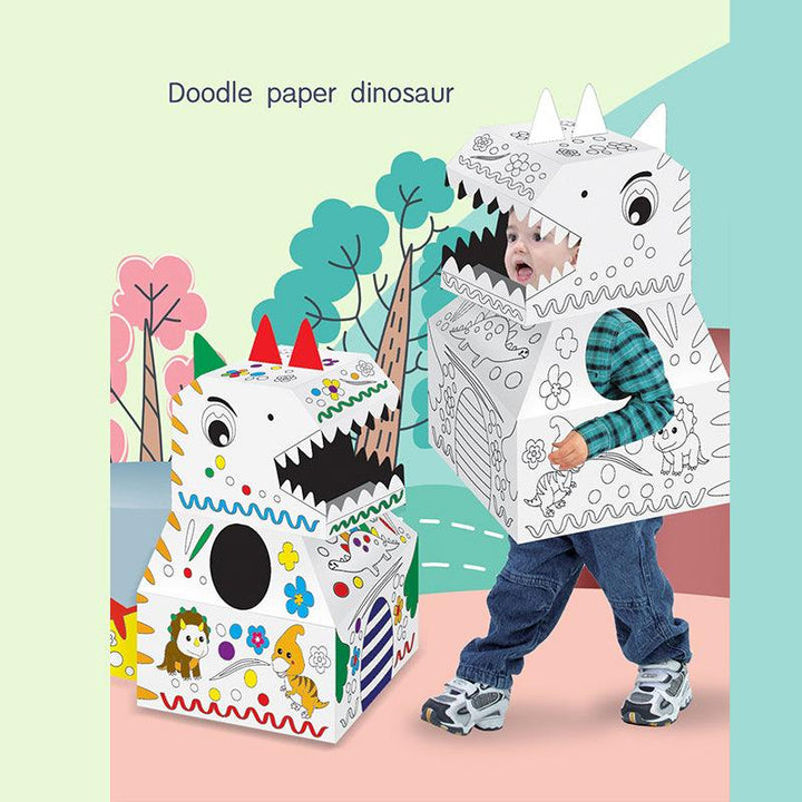 Doodle Paper Dinosaur - www.zawearystocks.com