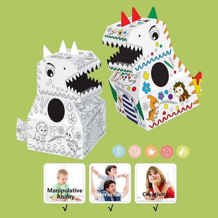 Doodle Paper Dinosaur - www.zawearystocks.com